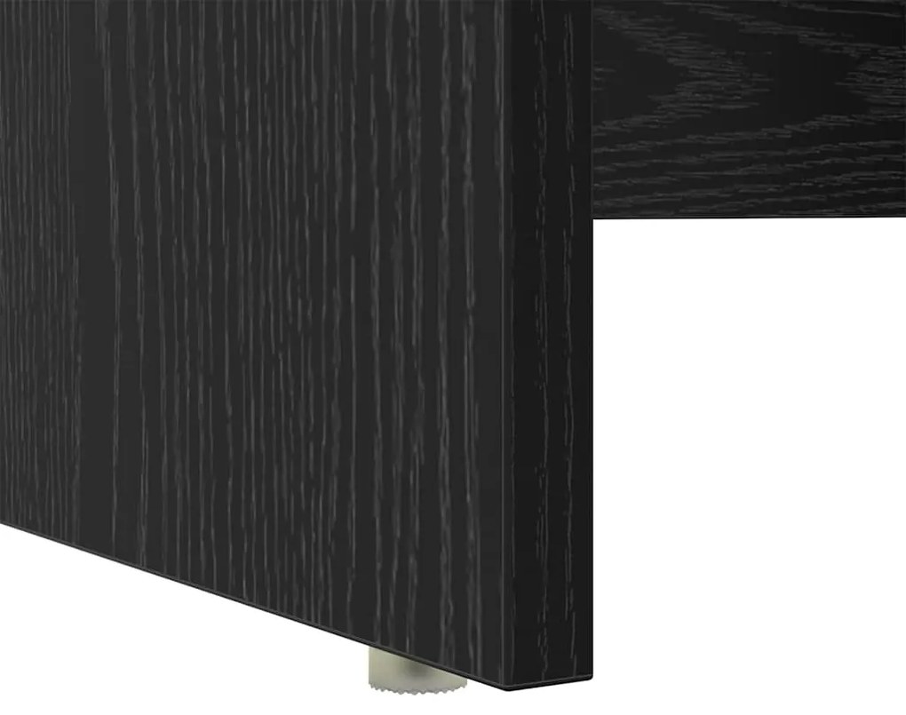 Mesa com Armazenamento Carvalho Preto 120,5x44x88,5 cm Madeira de Enge