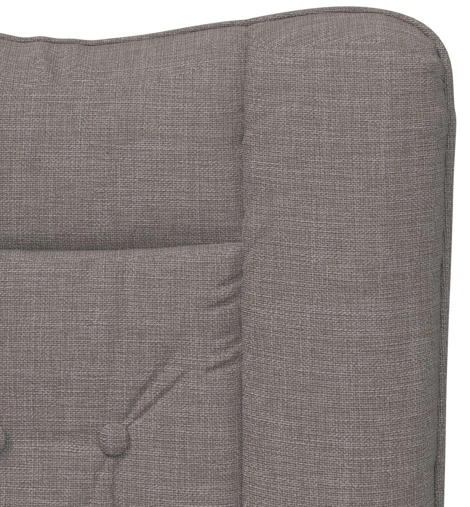 Cadeira Relaxante vidaXL em Tecidos Taupe
