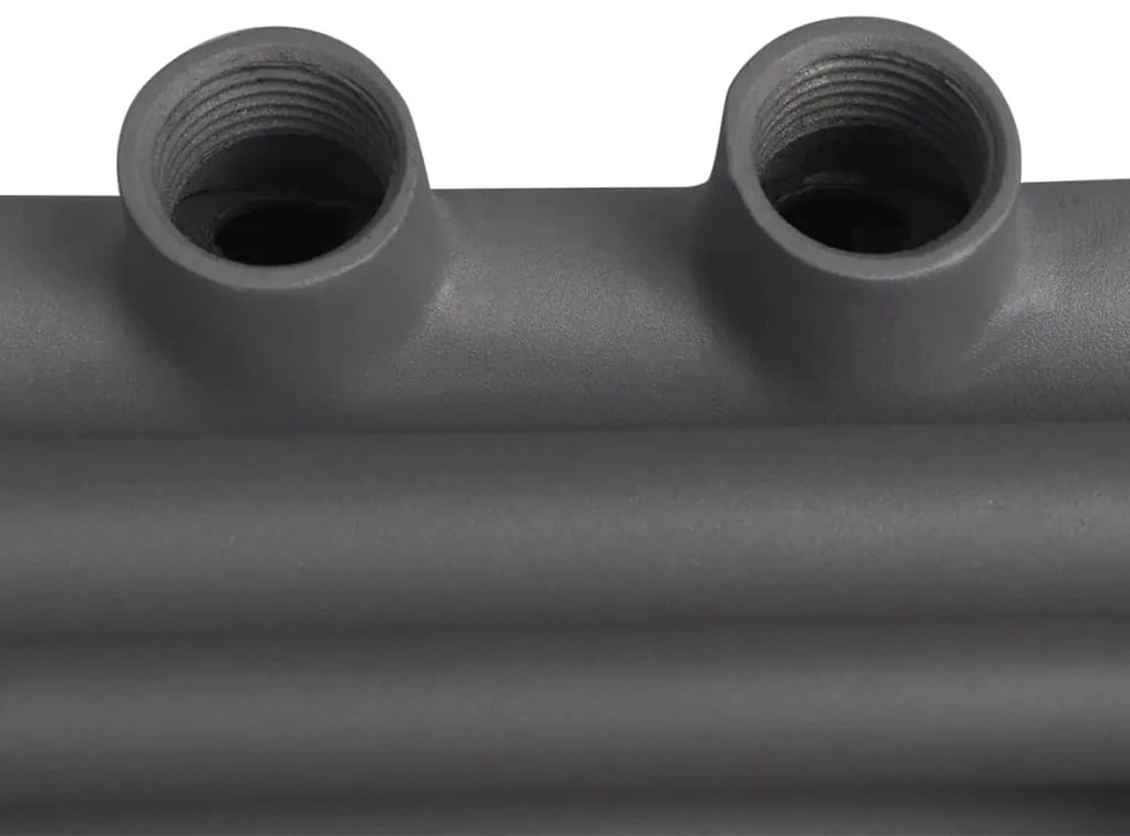 Aquecedor toalhas casa de banho liso 500 x 764 mm cinza