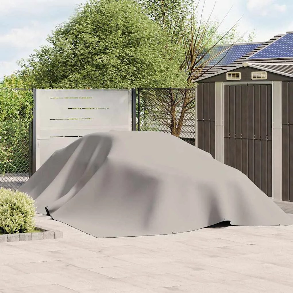 vidaXL Lona 5x7 m 650 g/m² cinzento