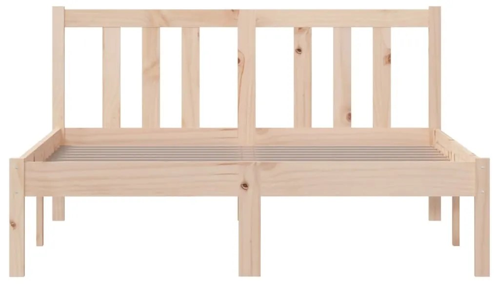 Estrutura de cama sem colchão 120x200 cm madeira maciça