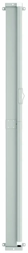 Toldo lateral retrátil para pátio 140x600 cm castanho
