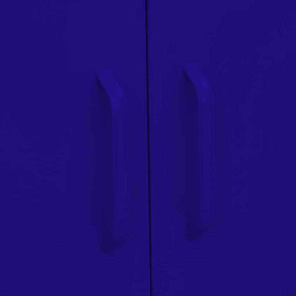 Armário de arrumação aço 80x35x101,5 cm azul-marinho