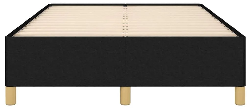 Estrutura de cama sem colchão preto 120x190 cm tecido