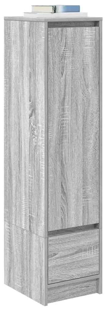 Aparador alto 29,5x34x119,5cm derivados de madeira sonoma cinza