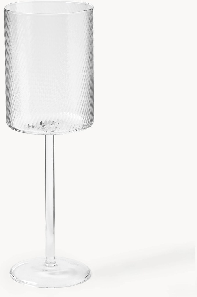 Copos de vinho tinto em vidro borossilicato artesanais Limon, conjunto de 4