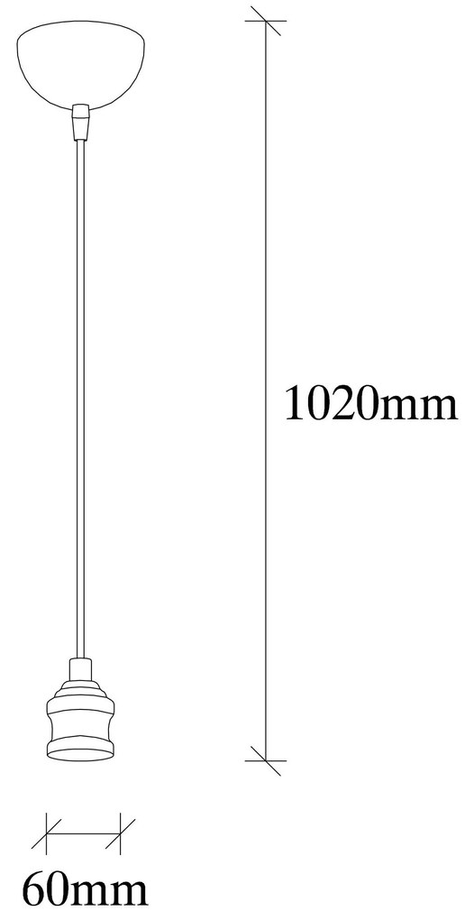 Chandelier Kabluni – Vintage – 6 cm x 102 cm