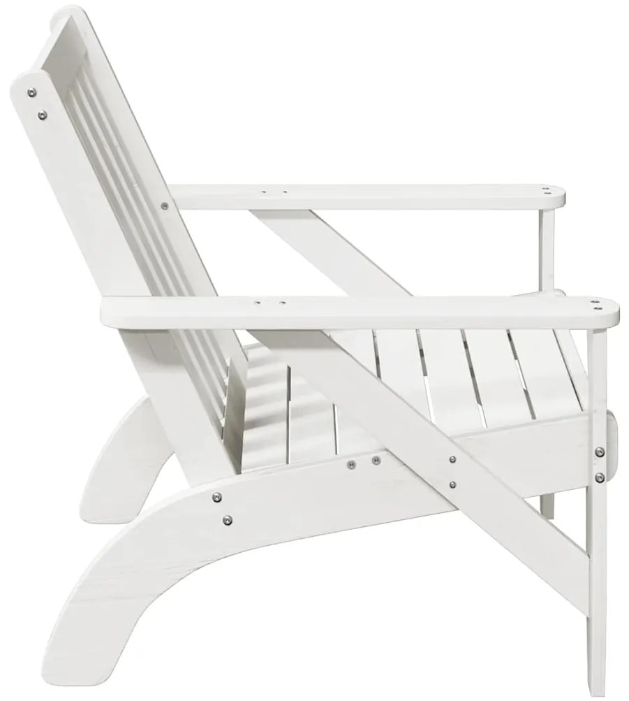 Cadeira de jardim Adirondack 75x77x77 cm pinho maciça branco