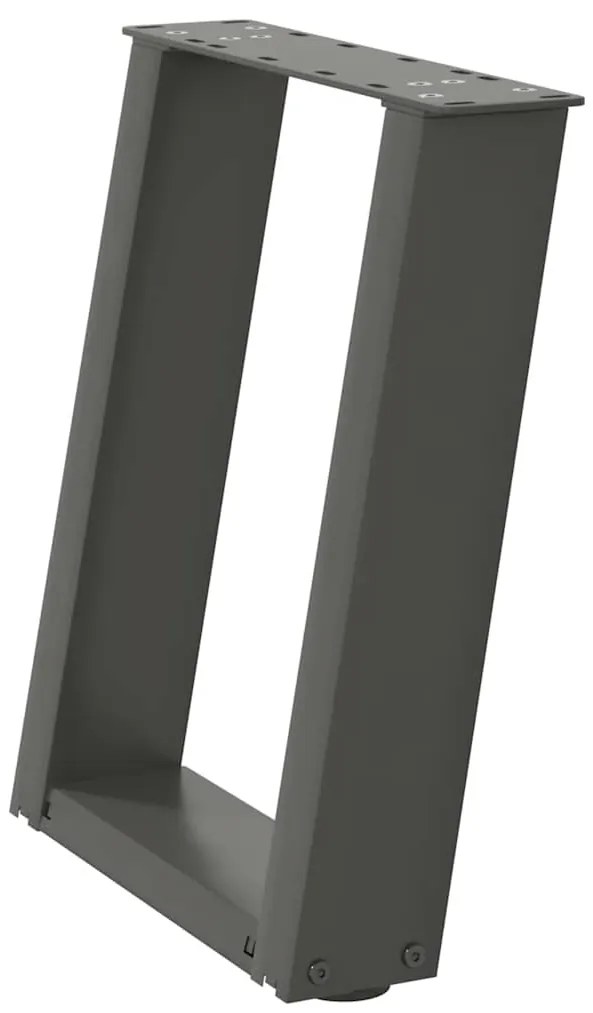 Pés para mesa de centro em forma de U, 2 peças, antracite, 38x(42-43)