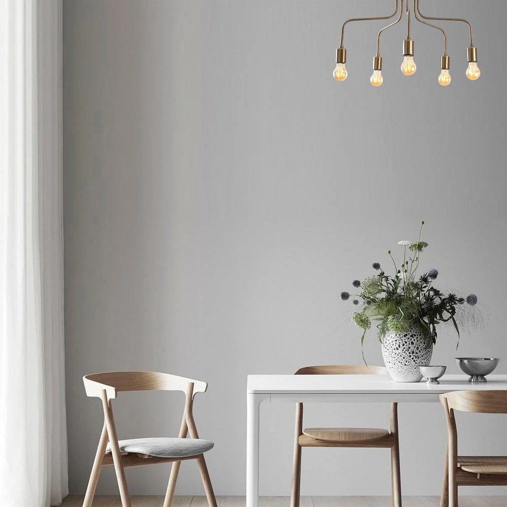 Candeeiro de Teto Candelabra – Vintage – 59 x 59 cm
