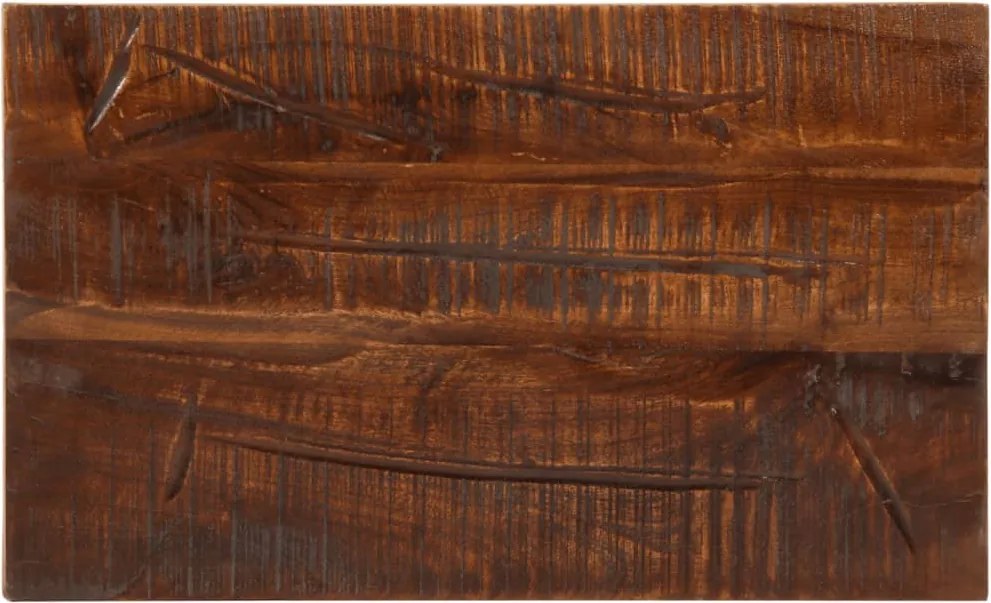 vidaXL Tampo de mesa retangular 60x20x2,5 cm madeira recuperada maciça