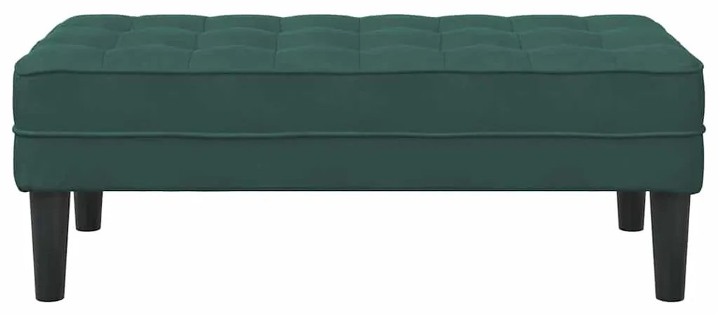 Banco Verde Escuro 113x57x39 cm Veludo