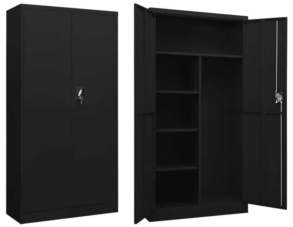 Cacifo 90x40x180 cm aço preto