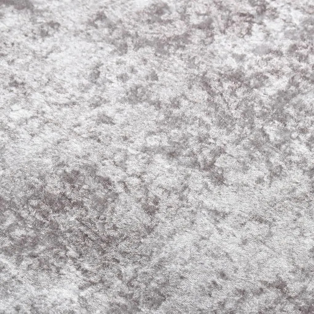 Tapete lavável antiderrapante 160x230 cm cinzento