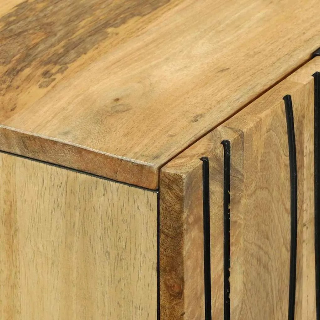 Highboard 60x33.5x100 cm Madeira Sólida de Manga