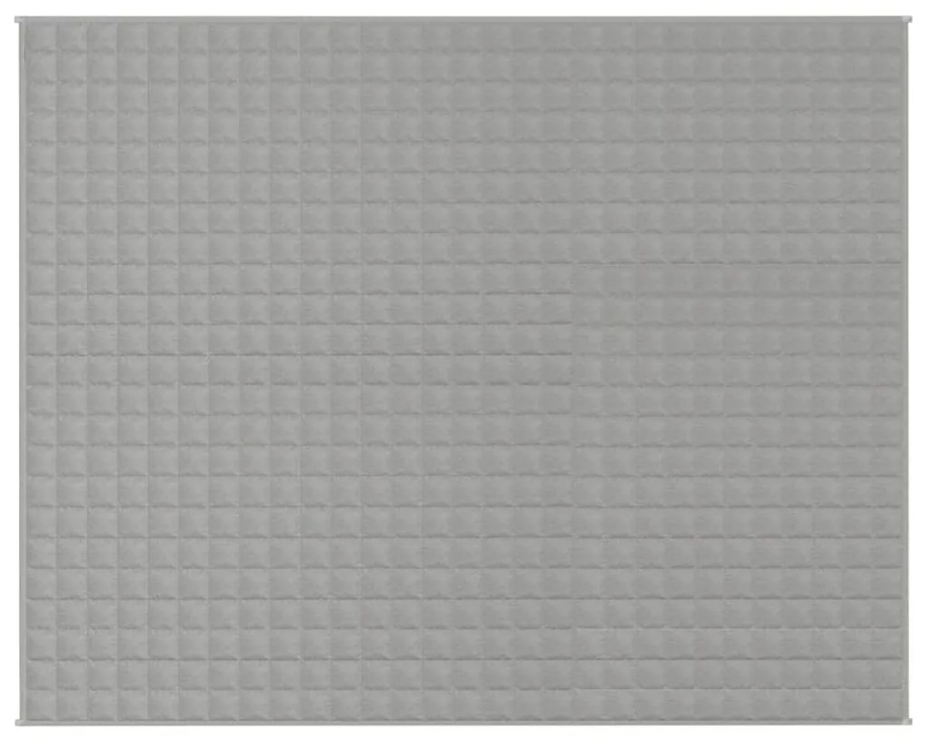 Manta pesada 11 kg 235x290 cm tecido cinzento