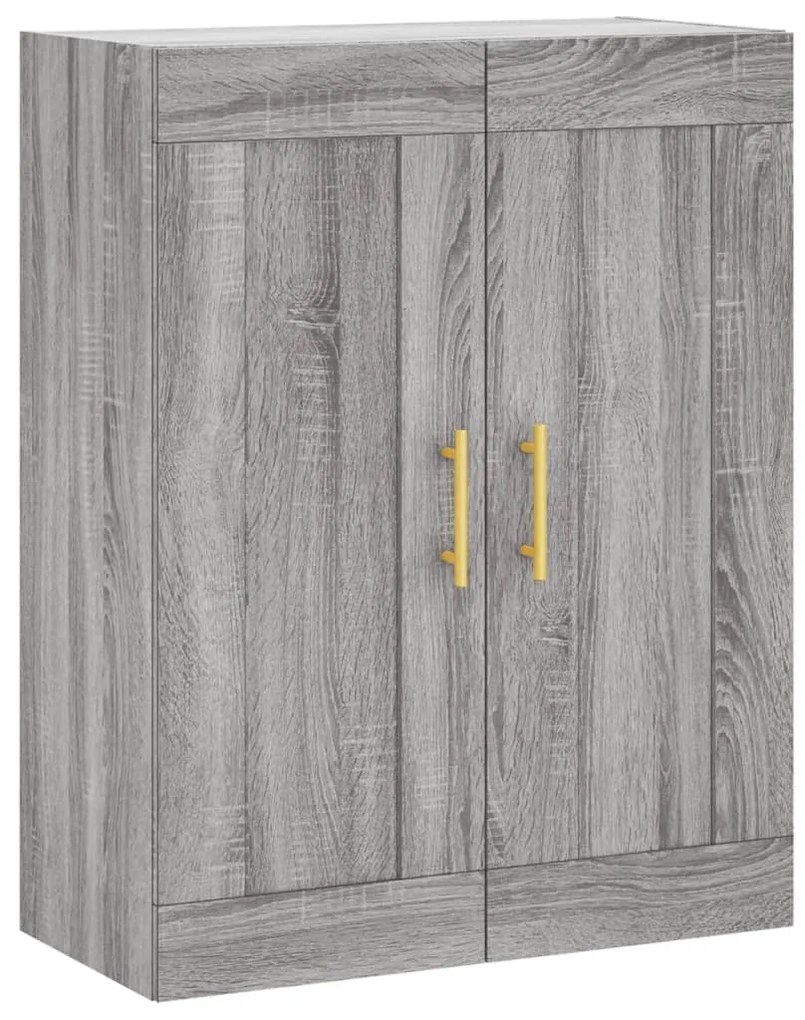 Armário alto 69,5x34x180 cm derivados de madeira sonoma cinza