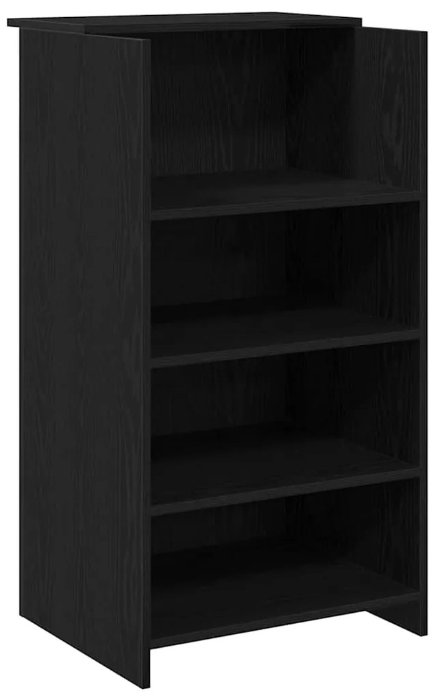 Balcão de recepção 155x50x103,5 cm madeira carvalho preto