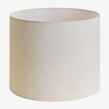 Abajur De Tecido Arlina Branco Quebrado & Ø50 Cm - ↑40 Cm - Sklum