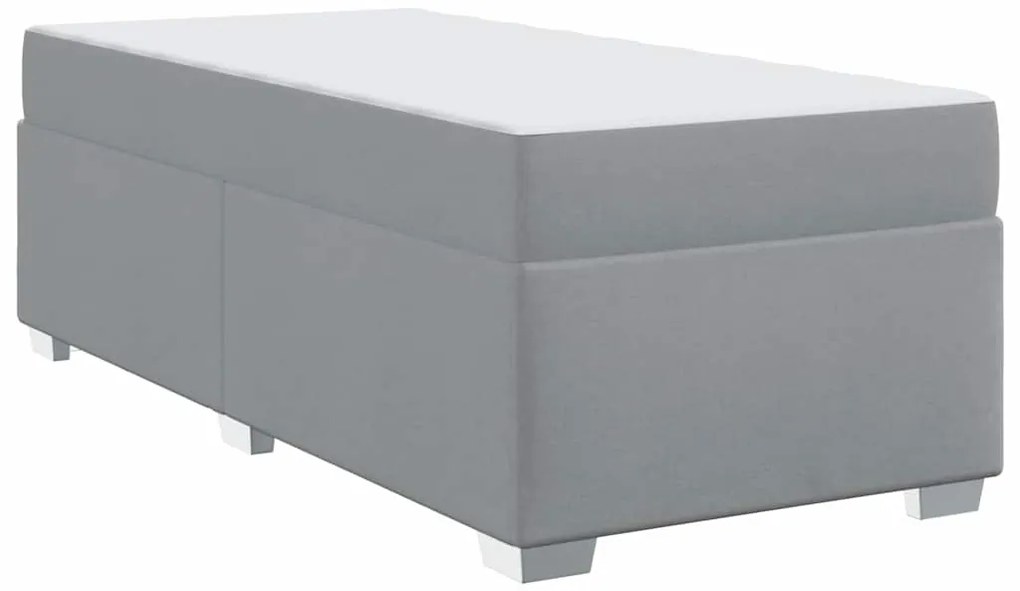 Estrutura da Cama Outros Cinzento-claro 90 x 190 cm tecido