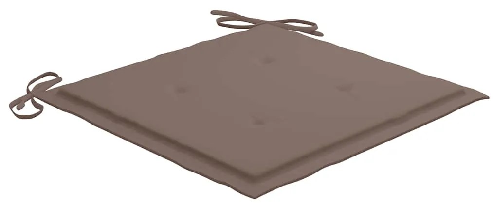 Cadeiras de jardim 8 pcs c/ almofadões madeira de acácia maciça