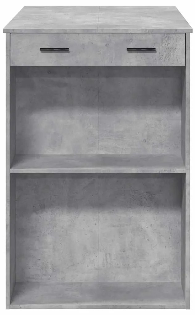 Mesa de bar 102x70x103,5 cm derivados madeira cinzento cimento
