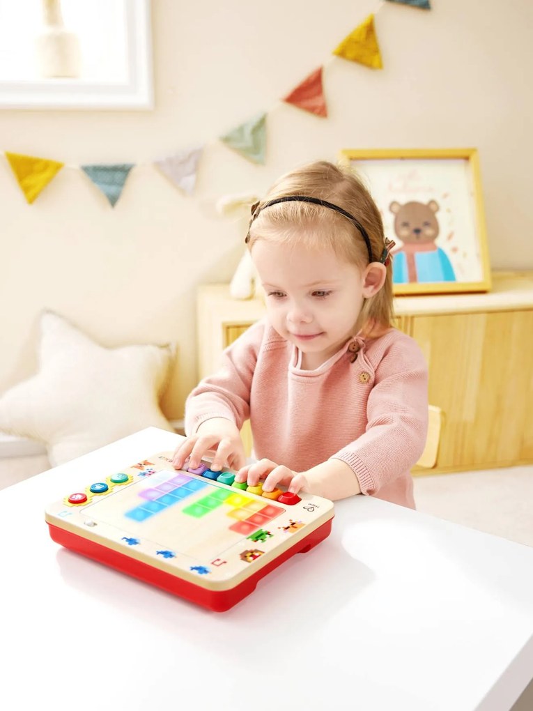 Pequeno piano Pixel interativo HAPE vermelho