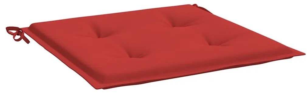 Almofadões p/ cadeiras de jardim 2 pcs tecido oxford vermelho