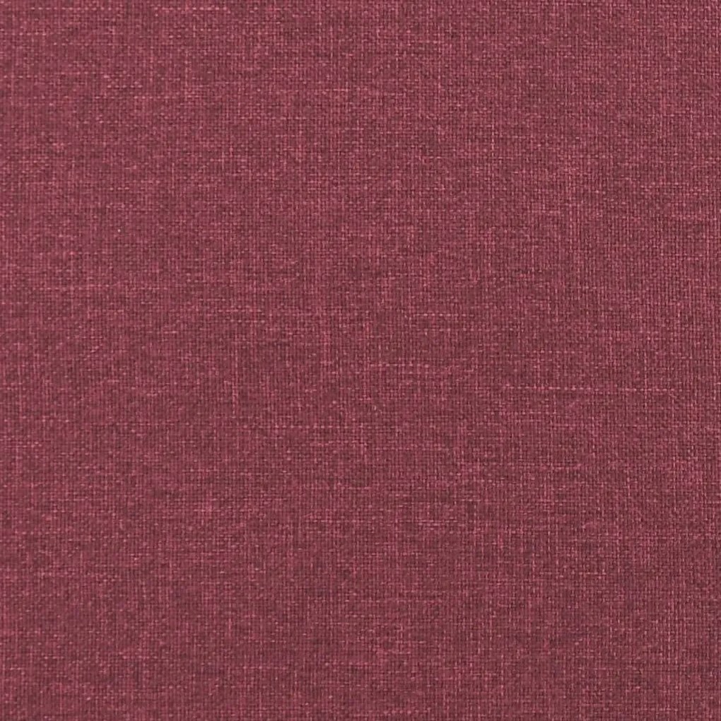 2 pcs conjunto de sofás com almofadões tecido vermelho tinto
