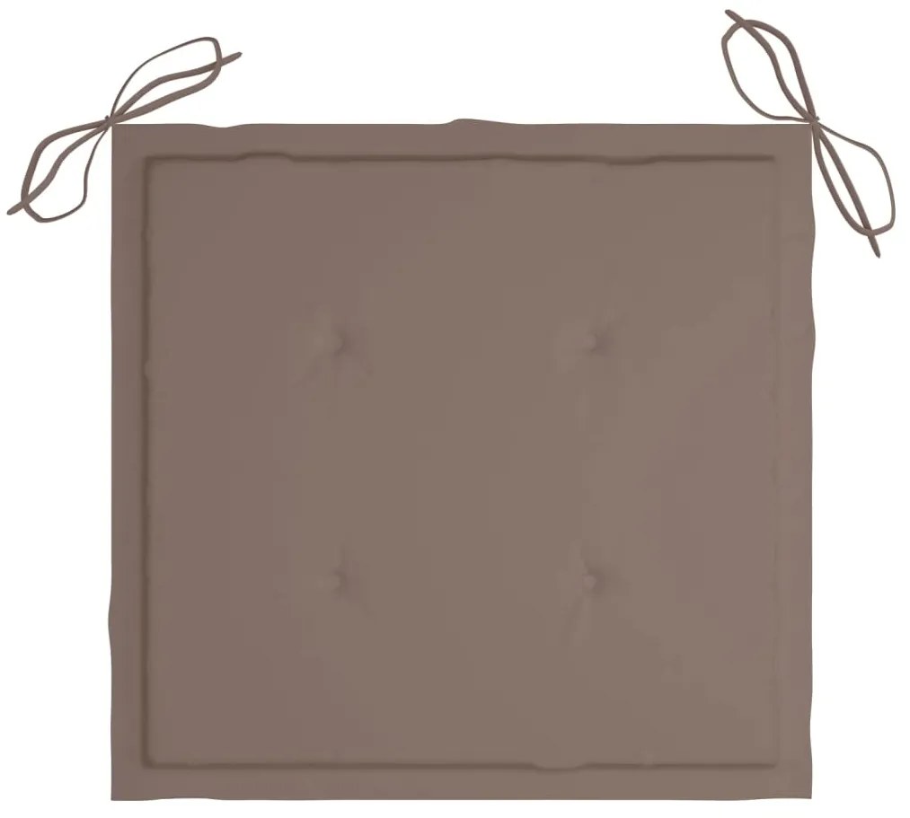 Cadeiras de jardim com almofadões 6 pcs acácia maciça