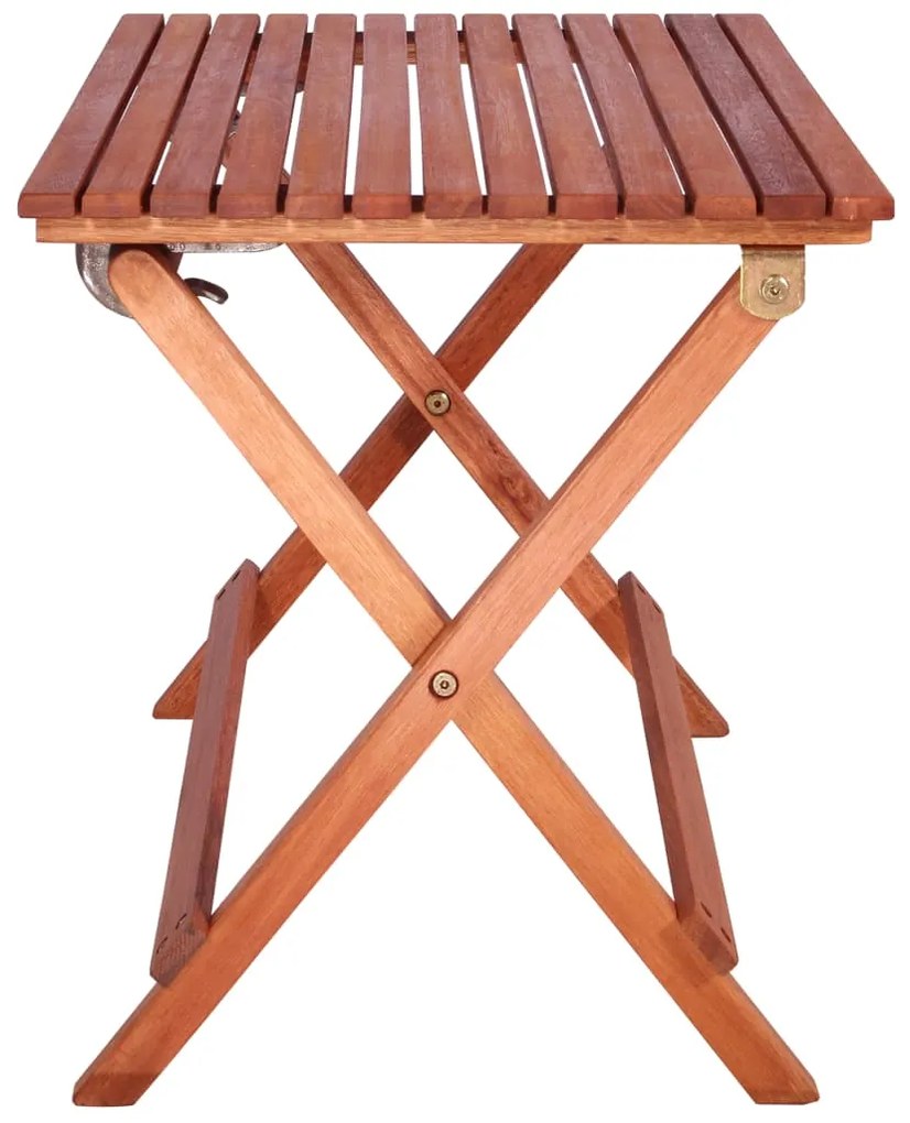Conjunto bistrô infantil 3 pcs madeira de eucalipto maciça