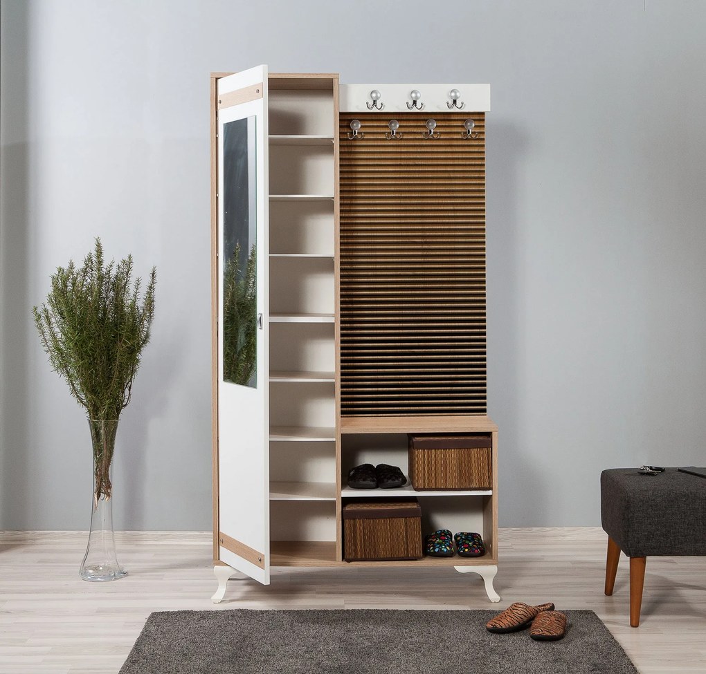 Hall Stand Inci – Carvalho Sonoma – 100x190x36 cm
