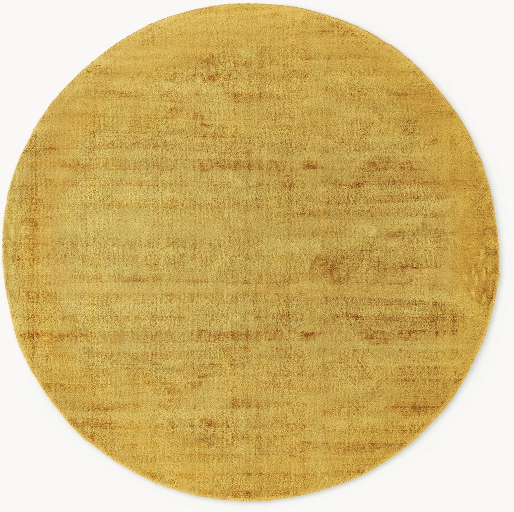 Tapete redondo de viscose artesanal Jane