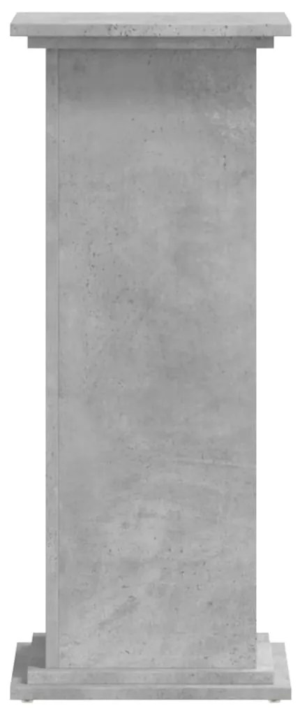 Suporte p/ plantas 33x33x80 cm derivados madeira cinza cimento