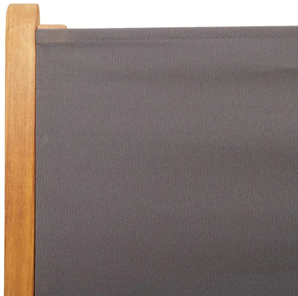 7 pcs conjunto jantar jardim tecido/madeira maciça antracite