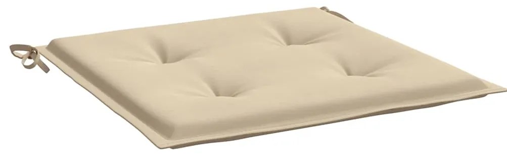 Almofadões p/ cadeiras de jardim 2 pcs tecido oxford bege