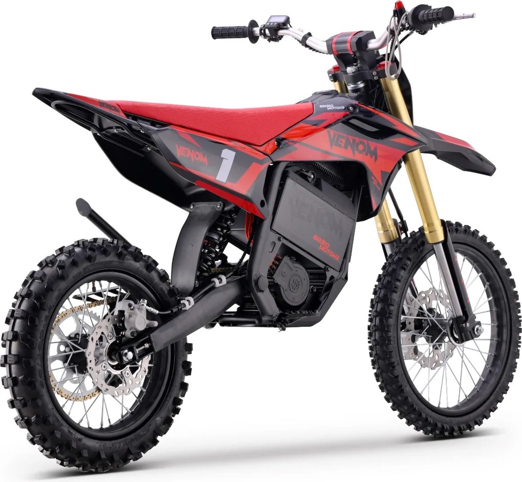 Mota cross para crianças Motocross  Motors Venom – 6500W 3 modos de condução Vermelha