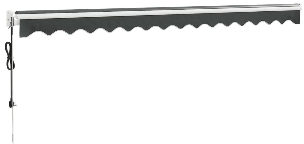 Toldo retrátil automático 4x3 m antracite