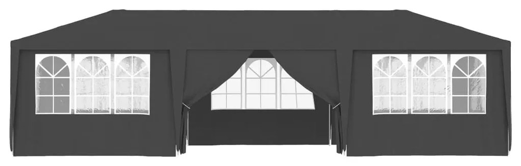 Tenda festas com paredes laterais 4x9m 90g/m² antracite