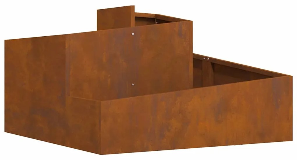 Plantadeira 80x80x50 cm Aço Resistente ao Tempo