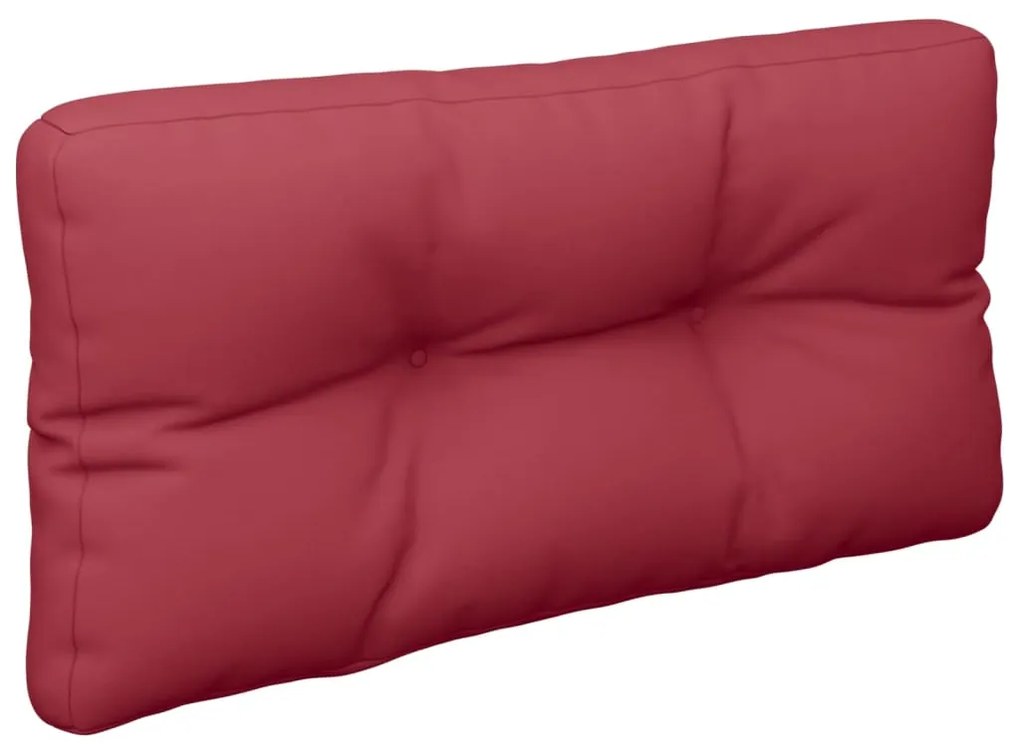 Almofadão para sofá de paletes 80x40x12cm tecido vermelho tinto