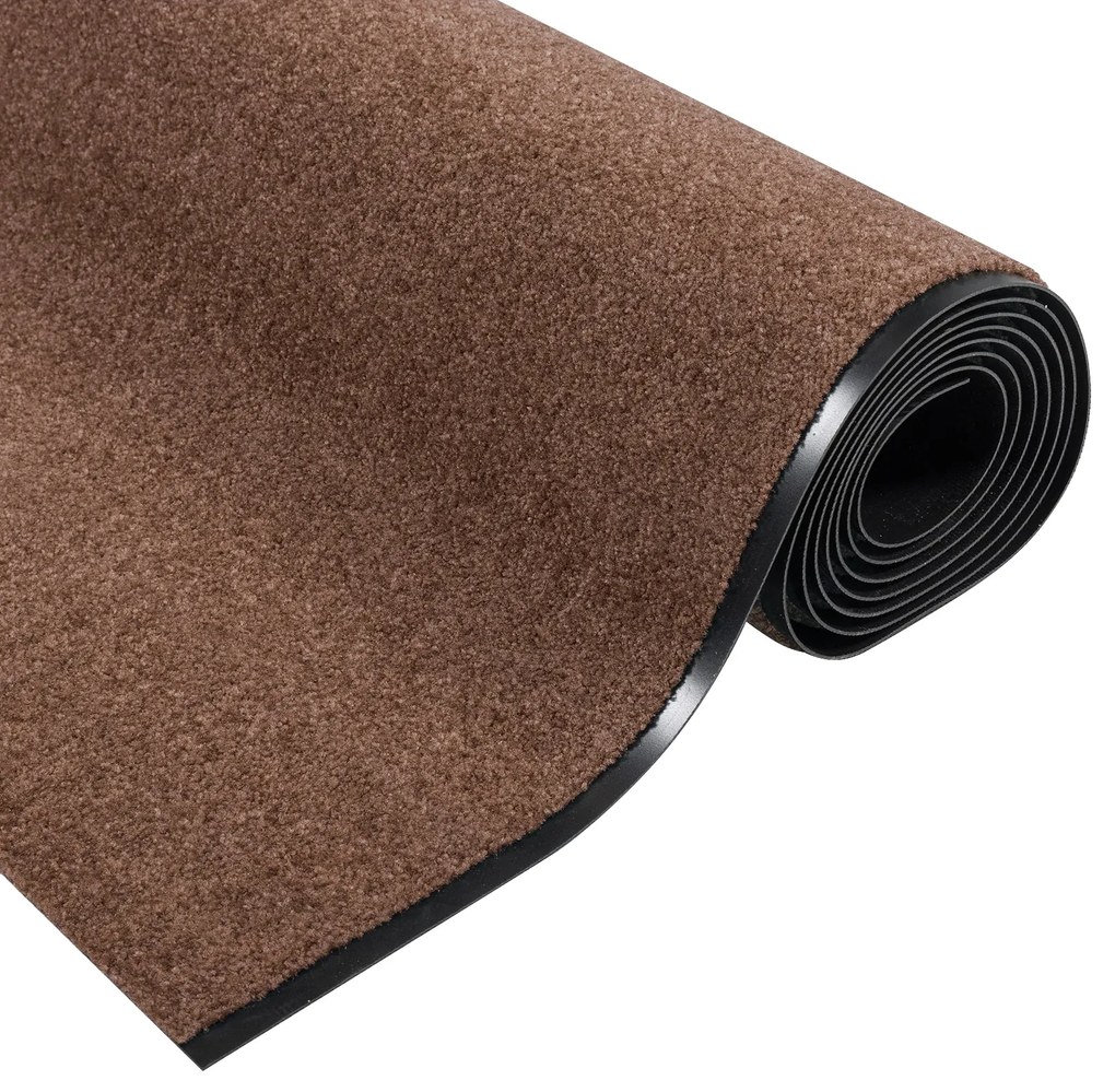Capacho Retangular vidaXL Castanho 120x400 cm