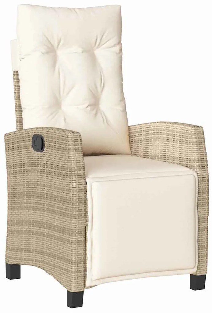Conjunto de Jantar de Jardim com 5 Peças em Rattan e Poliéster Beijinh