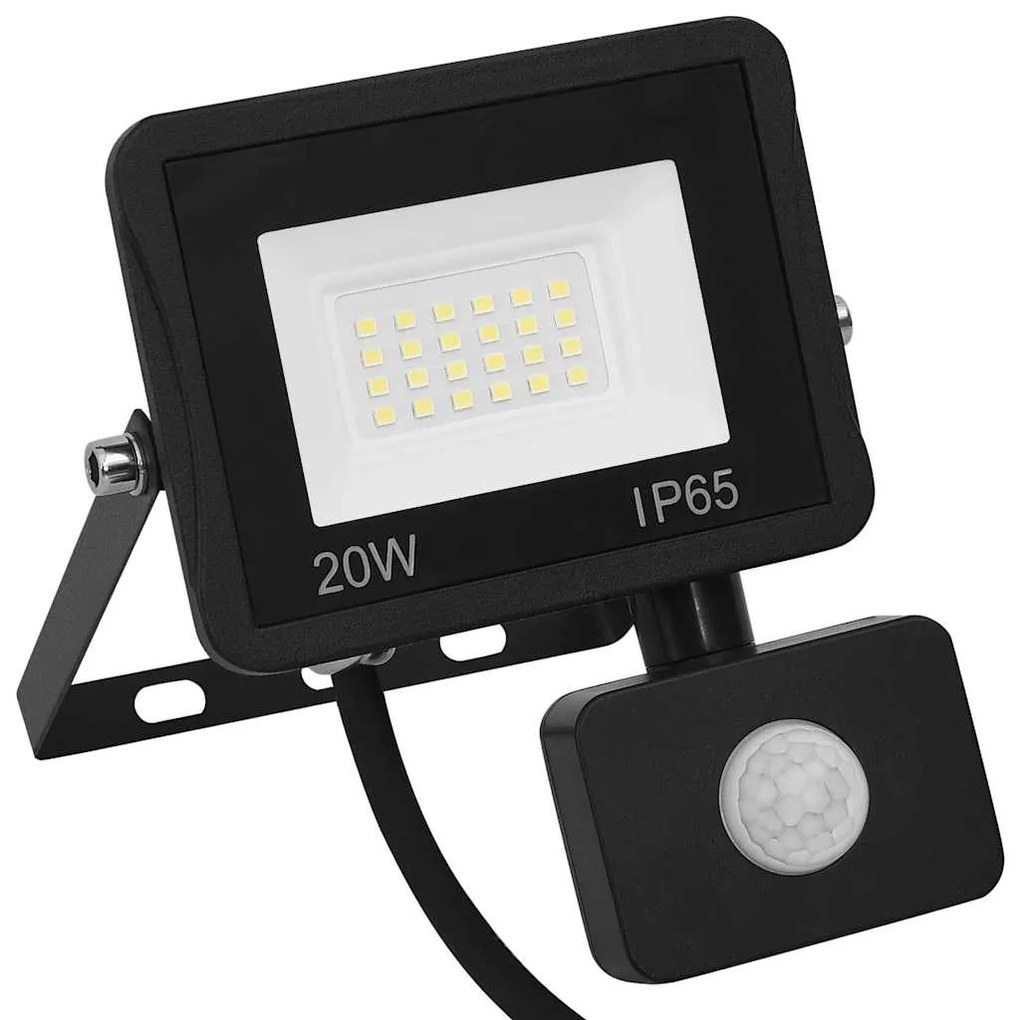 Projetor c/ iluminação LED e sensor 20 W branco frio