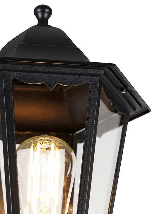 Lanterna exterior clássica preta 200 cm IP44 - Havana Clássico / Antigo