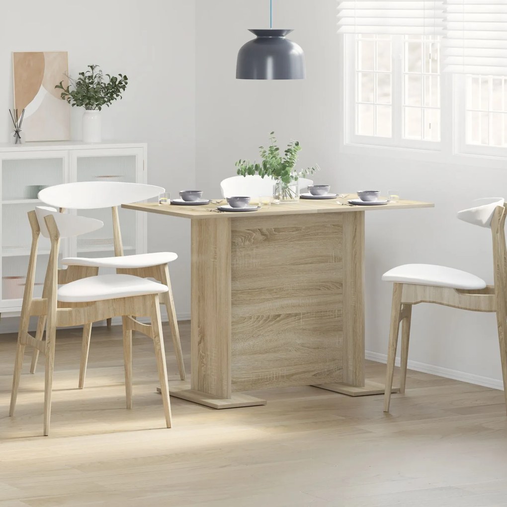 Mesa de Jantar vidaXL Sonoma Carvalho 110x60x75 cm Madeira Engenharia