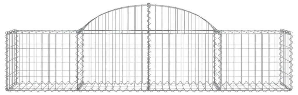 Cestos gabião arqueados 18pcs 200x50x40/60 cm ferro galvanizado