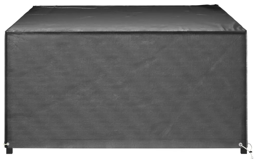 Capas móveis de jardim 2 pcs 12 ilhós 240x180x80 cm retangular