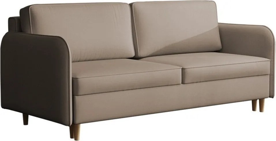 Sofá-cama Columbus 122, Cama com arrumação, 95x209x100cm, 86 kg, Pernas: Madeira, Madeira: Pinheiro