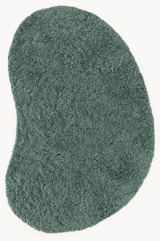 Tapete de pelo comprido com forma orgânica Tully